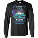 Suicide Prevention Awareness T-Shirt I Wear Teal Purple For Someone Who Meant The World To Me Shirts CustomCat