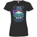 Suicide Prevention Awareness T-Shirt I Wear Teal Purple For Someone Who Meant The World To Me Shirts CustomCat
