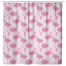 Summer Flamingo Pink Shower Curtains For Bathroom Decor