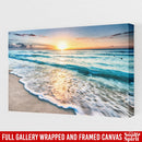 Sunrise Over Cancun Beach Canvas For Home Decor Mermaid - CANLA75 - CustomCat