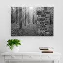 Sunshine Forest Road Multi Names Premium Canvas Crossroads Personalized Canvas Wall Art Black And White, Family Street Sign Family Name Art Canvas Family - CANLA75 - CustomCat