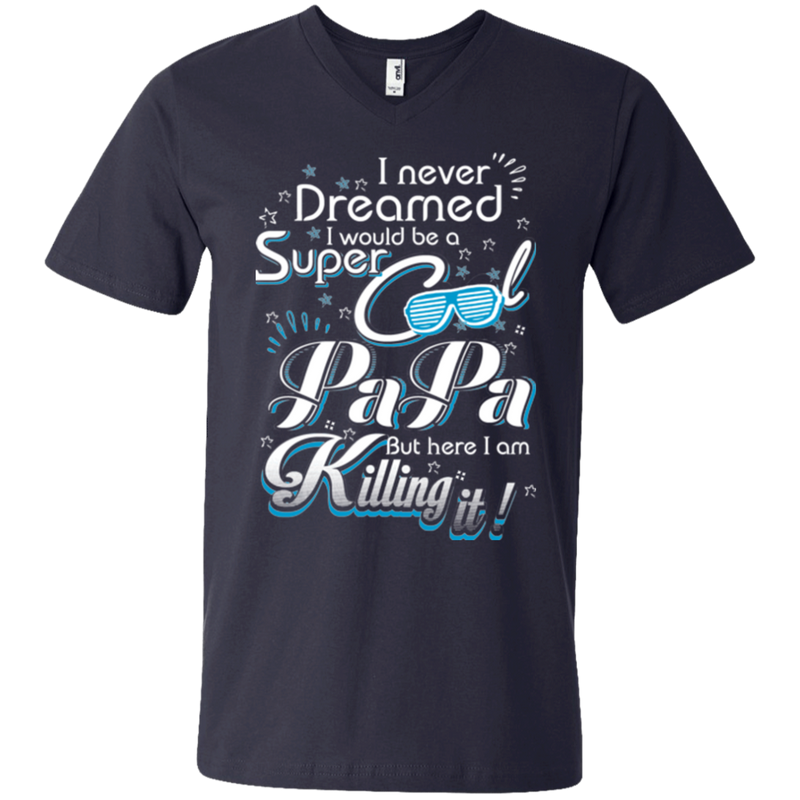 super cool papa funny t-shirts CustomCat
