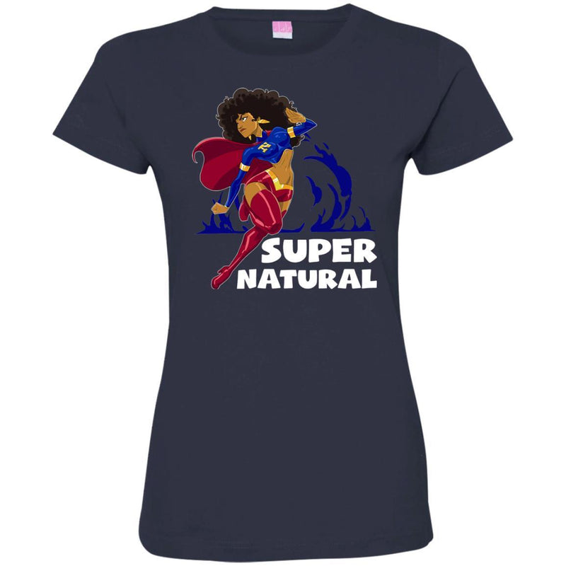 Super Natural T-Shirt For Black Queens CustomCat