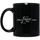 Teacher Coffee Mug Formula Life Integral Happiness Time Dtime Death Birth Funny Math Teacher 11oz - 15oz Black Mug