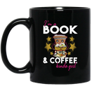 Teacher Coffee Mug I Am A Book & Coffee Kinda Girl 11oz - 15oz Black Mug