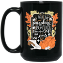 Teacher Coffee Mug I Fall For Pumpkins Bonfires S'mores And Writing Halloween 11oz - 15oz Black Mug