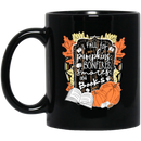 Teacher Coffee Mug Reader I Fall For Pumpkins Bonfires S'mores And Books Halloween Teacher 11oz - 15oz Black Mug