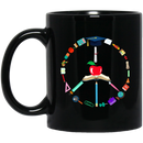Teacher Coffee Mug Teach Peace Teaching Tools Peace Symbol Hippie Gift For Men Women 11oz - 15oz Black Mug