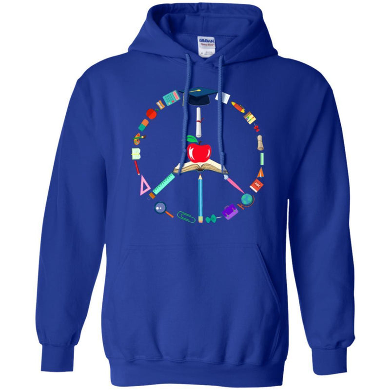 Teacher Peace Tools Symbol Funny Gift Teacher Shirts CustomCat