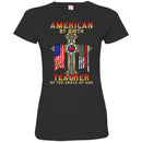 Teacher T-Shirt American By Birth Teacher By The Grace Of God American Pencil Flag Shirts CustomCat