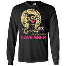 Teacher T-Shirt Black Queens Are Born In November Black Woman Girl African American Shirts CustomCat