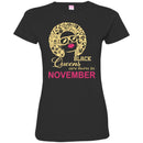 Teacher T-Shirt Black Queens Are Born In November Black Woman Girl African American Shirts CustomCat