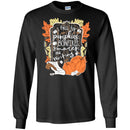 Teacher T-Shirt I Fall For Pumpkins Bonfires S'mores And Writing Halloween Funny Gift Teacher Shirts CustomCat