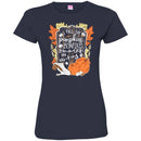 Teacher T-Shirt I Fall For Pumpkins Bonfires S'mores And Writing Halloween Funny Gift Teacher Shirts CustomCat