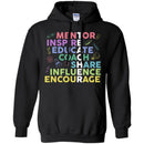 Teacher T-Shirt Mentor Inspire Educate Coach Share Teacher Gift Influence encourage Shirts CustomCat