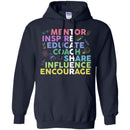 Teacher T-Shirt Mentor Inspire Educate Coach Share Teacher Gift Influence encourage Shirts CustomCat