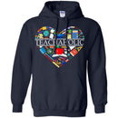 Teacher T-Shirt Teachaholic Heart Tools Funny Gift Tees Teacher Shirts CustomCat
