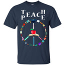 Teacher T-Shirt Teache Peace Symbol Funny Gift Teacher Shirts CustomCat