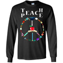 Teacher T-Shirt Teache Peace Symbol Funny Gift Teacher Shirts CustomCat
