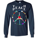 Teacher T-Shirt Teache Peace Symbol Funny Gift Teacher Shirts CustomCat