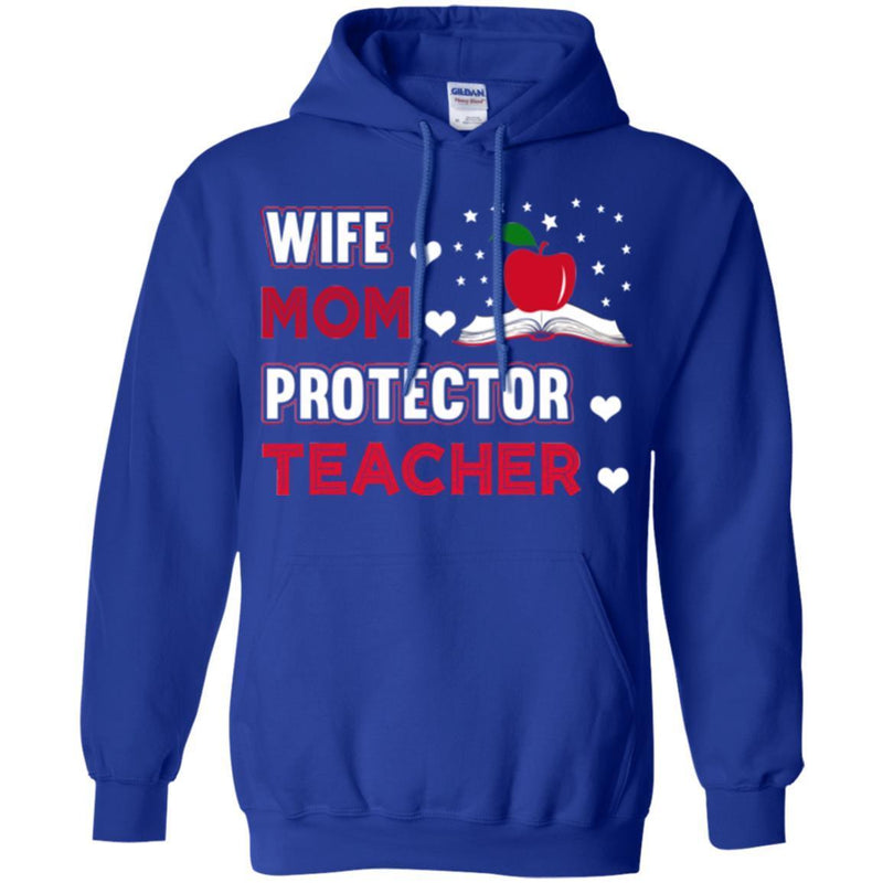 Teacher T-Shirt Wife Mom Protector Teacher Funny Gift Teacher Shirts CustomCat