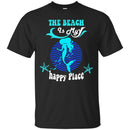 The Beach Is My Happy Place T-shirt & Hoodie For Mermaids CustomCat