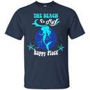 The Beach Is My Happy Place T-shirt & Hoodie For Mermaids CustomCat