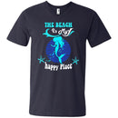 The Beach Is My Happy Place T-shirt & Hoodie For Mermaids CustomCat