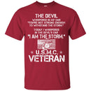 The Devil Whispered In My Ear You're Not Strong Enough To WithStand The Storm USMC Veteran Shirts CustomCat