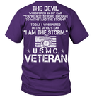 The Devil Whispered In My Ear You're Not Strong Enough To WithStand The Storm USMC Veteran Shirts GearLaunch