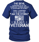 The Devil Whispered In My Ear You're Not Strong Enough To WithStand The Storm USMC Veteran Shirts GearLaunch