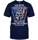 The Devil Whispered In My Ear You're Not Trong Enough To WithStand The Storm Shirt MOAON AABE Tees GearLaunch