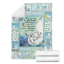 The Sound Of My Heart From The Inside Elephant Family Fleece Blanket interestprint
