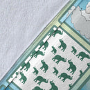 The Sound Of My Heart From The Inside Elephant Family Fleece Blanket interestprint