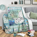 The Sound Of My Heart From The Inside Elephant Family Fleece Blanket interestprint