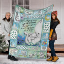 The Sound Of My Heart From The Inside Elephant Family Fleece Blanket interestprint
