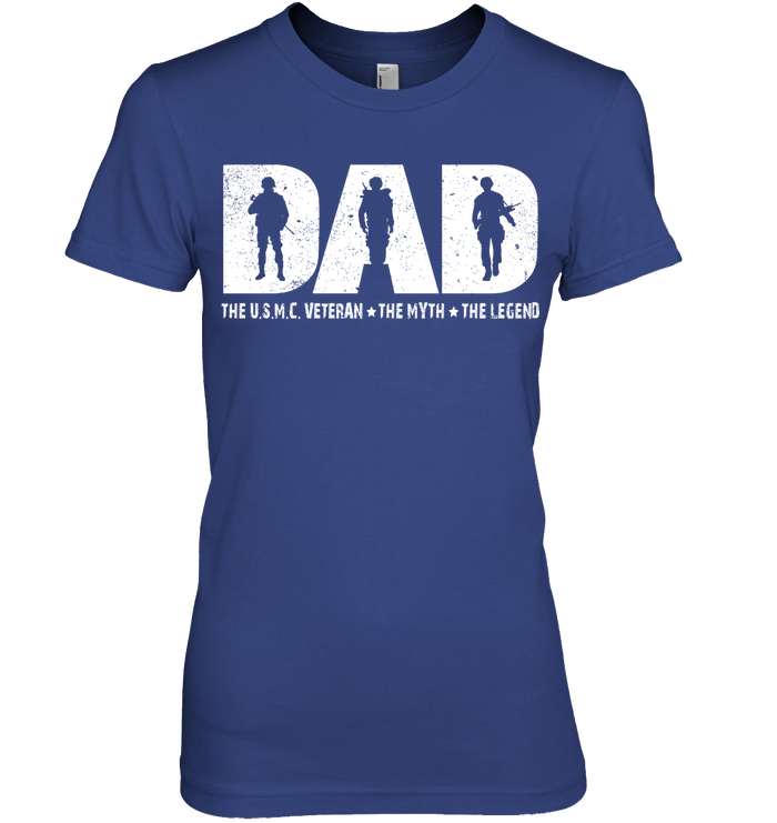 The U.M.C. Veteran T Shirt Dad The U.S.M.C. Veteran The Myth The Legend GearLaunch