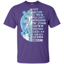They Whispered To Her You Can't Withstand The Storm Mermaid T-shirt CustomCat