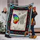They Whispered To Her You Cannot Withstand The Storm Butterfly Fleece Blanket interestprint