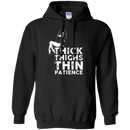 Thick thicks thin patience T-shirts CustomCat