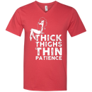 Thick thicks thin patience T-shirts CustomCat