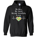 This Is Brave This Is Bruised This Is Who I'm Meant To Be This Is Me Heartbeat Heart Autism T Shirts CustomCat