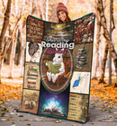 This Is My Reading Blanket For Books Lover Fleece Blanket interestprint