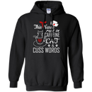 This Nurse Runs on caffeine Cat and Cuss Words Tshirts CustomCat