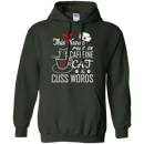 This Nurse Runs on caffeine Cat and Cuss Words Tshirts CustomCat