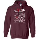 This Nurse Runs on caffeine Cat and Cuss Words Tshirts CustomCat