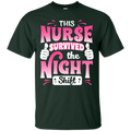 This Nurse Survived The Night Shift Tshirts CustomCat