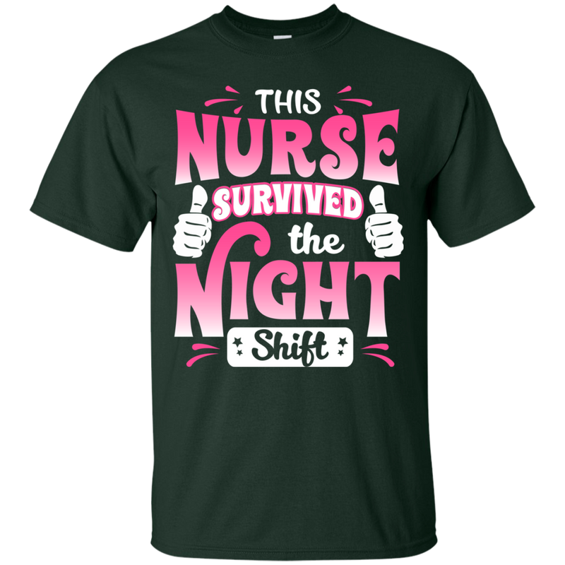 This Nurse Survived The Night Shift Tshirts CustomCat