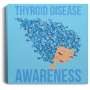 Thyroid Disease Awareness Canvas Wall Art Decor
