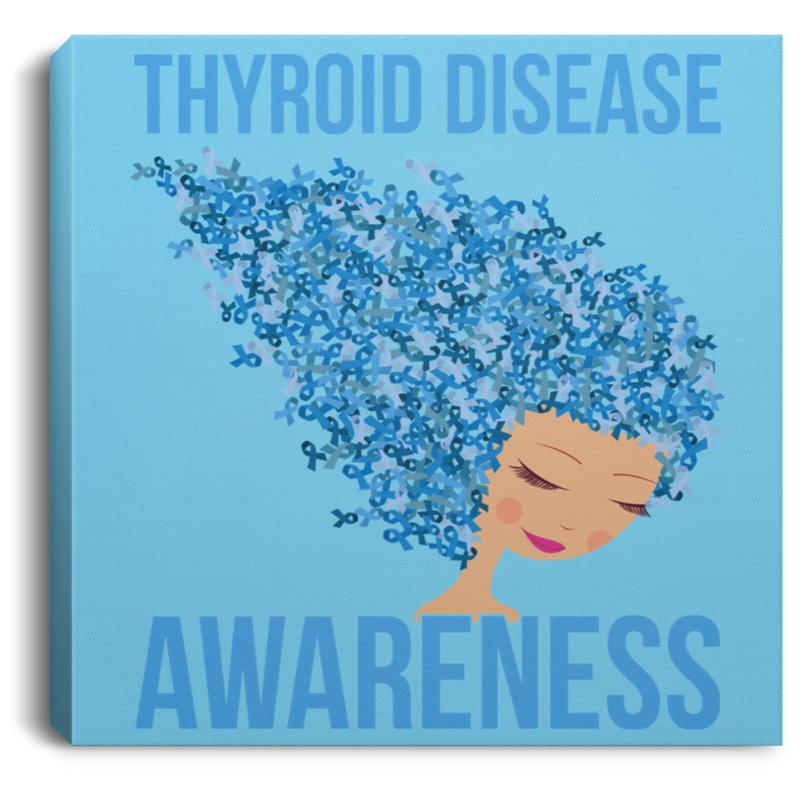 Thyroid Disease Awareness Canvas Wall Art Decor